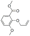 3-メトキシ-2-(2-プロペニルオキシ)安息香酸メチル 化学構造式