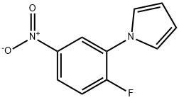 1-(2-FLUORO-5-NITROPHENYL)-1H-PYRROLE Structure