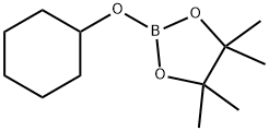 2-CYCLOHEXYLOXY-4,4,5,5-TETRAMETHYL-[1,3,2]DIOXABOROLANE 化学構造式