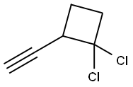 시클로부탄,1,1-디클로로-2-에티닐-(9CI)