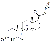 21-diazo-4-methyl-4-azapregnane-3,20-dione Struktur