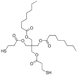 96692-62-5 2,2-bis[(3-mercapto-1-oxopropoxy)methyl]-1,3-propanediyl dioctanoate