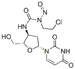 3' (3-(2-chloroethyl)-3-nitrosoureido)-2',3'-dideoxyuridine 结构式