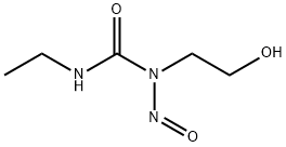 1-エチル-3-(2-ヒドロキシエチル)-3-ニトロソ尿素 化学構造式