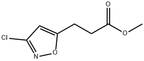 3-(3-氯异恶唑-5-基)丙酸甲酯,96735-14-7,结构式