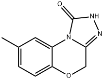 8-メチル-2,4-ジヒドロ-1-オキソ-1,2,4-トリアゾロ3,4-C][1,4]ベンゾオキサジン 化学構造式