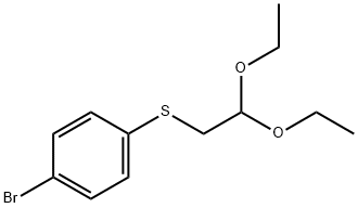 1-溴-4-[(2,2-二乙氧基乙基)硫基]苯, 96804-05-6, 结构式