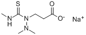 Sodium 3-(2,2-dimethyl-1-methylthiocarbamoylhydrazino)propionate Structure