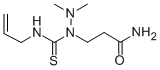 Propanamide, 3-(2,2-dimethyl-1-((2-propenylamino)thioxomethyl)hydrazin o)- Structure