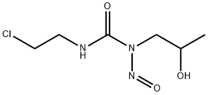 1-nitroso-1-(2-hydroxypropyl)-3-(2-chloroethyl)urea 结构式