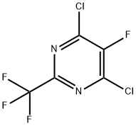 4,6-二氯-5-氟-2-(三氟甲基)嘧啶 结构式