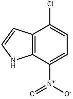 1H-Indole, 4-chloro-7-nitro- Struktur