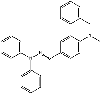 4-(N-Ethyl-N-benzyl)amino benzoaldehyde-1,1-diphenylhydrazone Struktur