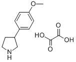 3-(4-甲氧苯基)吡咯烷草酸盐, 96877-34-8, 结构式