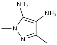 1,3-Dimethyl-1H-pyrazole-4,5-diamine,96886-30-5,结构式