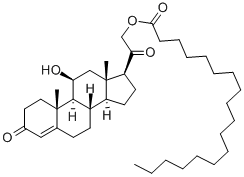 corticosterone 21-stearate 化学構造式