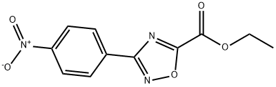 3-(4-硝基苯基)-1,2,4-噁二唑-5-甲酸乙酯,96898-36-1,结构式