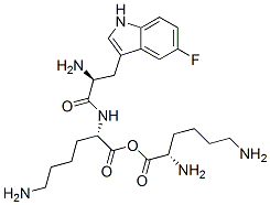 lysyl-5-fluorotryptophyl-lysine Struktur