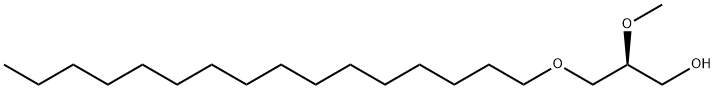 1-O-HEXADECYL-2-O-METHYL-SN</SN>-GLYCEROL (PMG);1-C16-2-C1 DG, 96960-92-8, 结构式