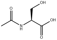 N-乙酰-DL-丝氨酸,97-14-3,结构式