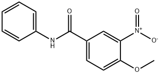 4-メトキシ-3-ニトロ-N-フェニルベンズアミド 化学構造式