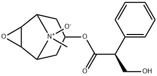 (1R,2R,4S,5S)-7α-[[[(S)-2-ヒドロキシ-1-フェニルエチル]カルボニル]オキシ]-9-メチル-3-オキサ-9-アザトリシクロ[3.3.1.02,4]ノナン9-オキシド 化学構造式