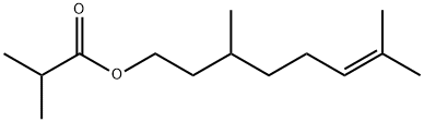 CITRONELLYL ISOBUTYRATE Structure