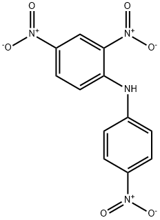 2,4-ジニトロ-N-(4-ニトロフェニル)アニリン 化学構造式