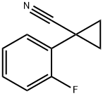 1-(2-FLUORO-PHENYL)-CYCLOPROPANECARBONITRILE Structure