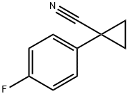 1-(4-フルオロフェニル)シクロプロパンカルボニトリル 化学構造式