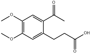 3-(2-acetyl-4,5-diMethoxyphenyl)propanoic acid Structure