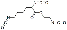 Hexanoic acid, 2,6-diisocyanato-, 2-isocyanatoethyl ester 结构式