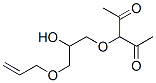 3-[3-(allyloxy)-2-hydroxypropoxy]pentane-2,4-dione Structure