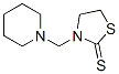 3-(ピペリジノメチル)チアゾリジン-2-チオン 化学構造式