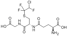 S-(2-chloro-1,1,2-trifluoroethyl)glutathione 结构式
