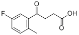 4-(2-METHYL-5-FLUOROPHENYL)-4-OXOBUTYRIC ACID Struktur
