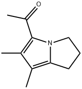 Ethanone, 1-(2,3-dihydro-6,7-dimethyl-1H-pyrrolizin-5-yl)- (9CI) Structure