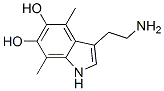 4,7-dimethyl-5,6-dihydroxytryptamine,97073-72-8,结构式