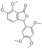 PHTHALIDE, 6,7-DIMETHOXY-3-(2,4,5-TRIMETHOXYPHENYL)- Struktur