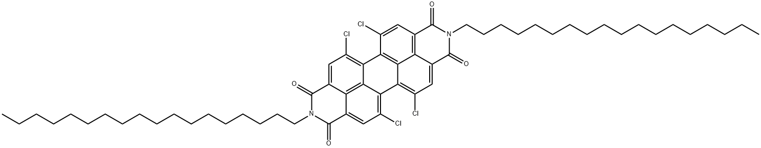 四氯-N,N'-双十八烷基苝二酰胺,97097-95-5,结构式
