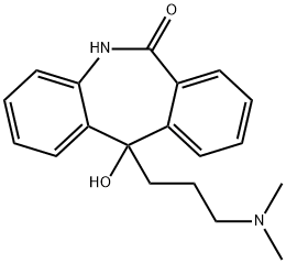 11-[3-(Dimethylamino)propyl]-6,11-dihydro-11-hydroxy-5H-dibenz[b,e]azepin-6-one,971-97-1,结构式