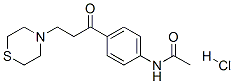 97111-13-2 N-[4-(2-thiomorpholin-4-ylpropanoyl)phenyl]acetamide hydrochloride