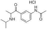 Acetamide, N-(3-(2-((1-methylethyl)amino)-1-oxopropyl)phenyl)-, monohy drochloride Structure