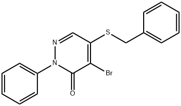 97136-93-1 5-(BENZYLTHIO)-4-BROMO-2-PHENYLPYRIDAZIN-3(2H)-ONE