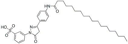 97158-37-7 3-[4,5-dihydro-5-oxo-3-[4-[(1-oxooctadecyl)amino]phenyl]-1H-pyrazol-1-yl]benzenesulphonic acid
