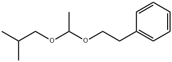 2-[1-(2-メチルプロポキシ)エトキシ]エチルベンゼン 化学構造式