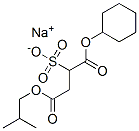 sodium 1-cyclohexyl 4-(2-methylpropyl) sulphonatosuccinate Structure