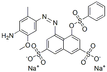 97158-52-6 4-[(4-amino-5-methoxy-o-tolyl)azo]-5-[(phenylsulphonyl)oxy]naphthalene-2,7-disulphonic acid, sodium salt