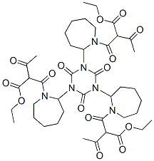 triethyl 2,2',2''-[(2,4,6-trioxo-1,3,5-triazine-1,3,5(2H,4H,6H)-triyl)tris(hexane-6,1-diyliminocarbonyl)]tris[3-oxobutyrate]|