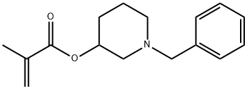 2-メチルプロペン酸1-(フェニルメチル)ピペリジン-3-イル 化学構造式